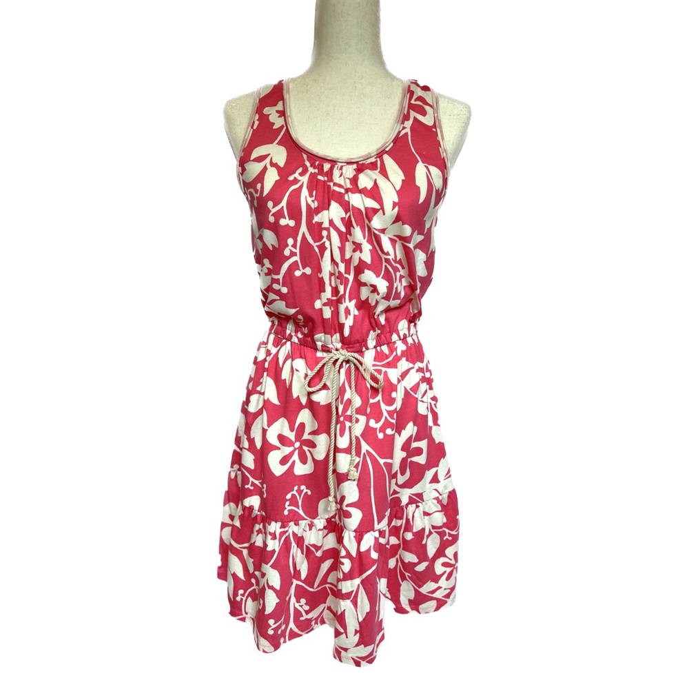 NWT Loft Pink and Ivory Sleeveless Floral Print Dress - Size XS